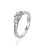 Pierścionek białe złoto z diamentami AJPZ_088